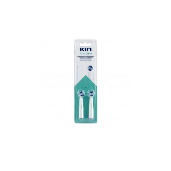 Kin Remplacement de la brosse à dents électrique Nettoyage total 2 U