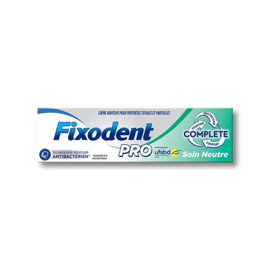Fixodent Plus Colle dentaire Technologie antibactérienne 40 g