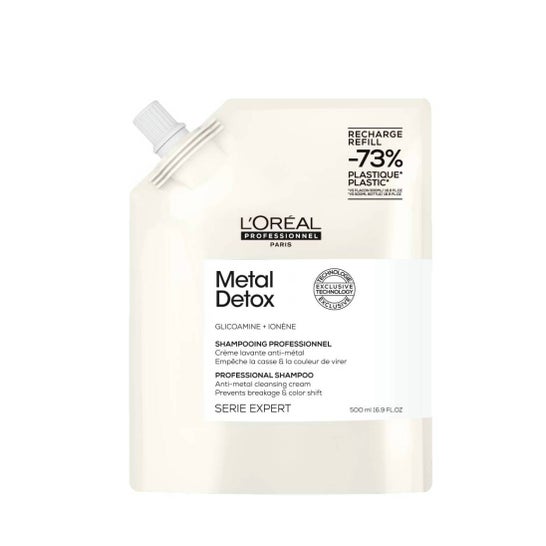 L'Oréal Metal Detox Shampoo para Cabelo Danificado Recarga 500ml