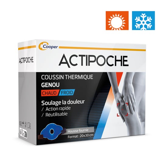 Actipoche Coussin Thermique Genou Chaud /Froid 20x30cm