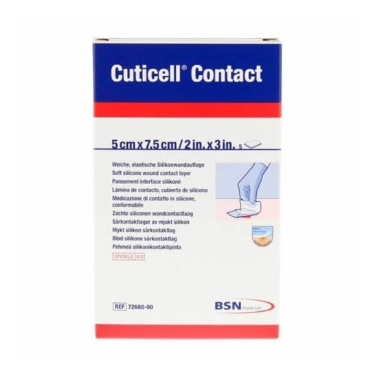 Leukoplast Cuticell Contact Gaze 5cmx7.5cm 5uts