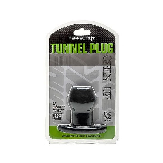 Perfect Fit Brand Tunnel Plug Silicone Noir M 1ut