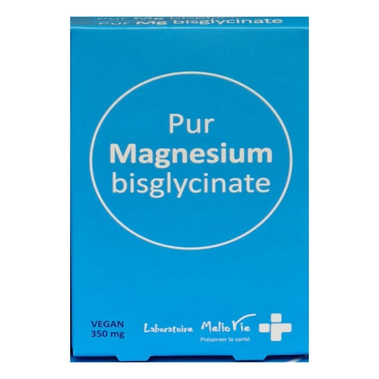 MelioVie Pur Magnesium Bisclycinate 350mg 15 Gélules