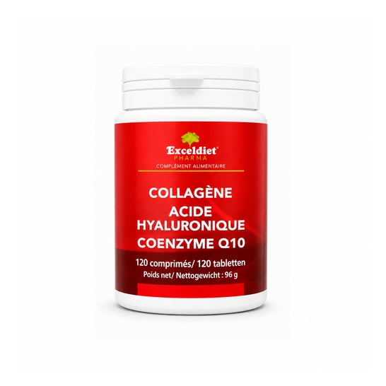 Exceldiet Pharma Collagène Acide Hyaluronique Q10 120 Comprimés