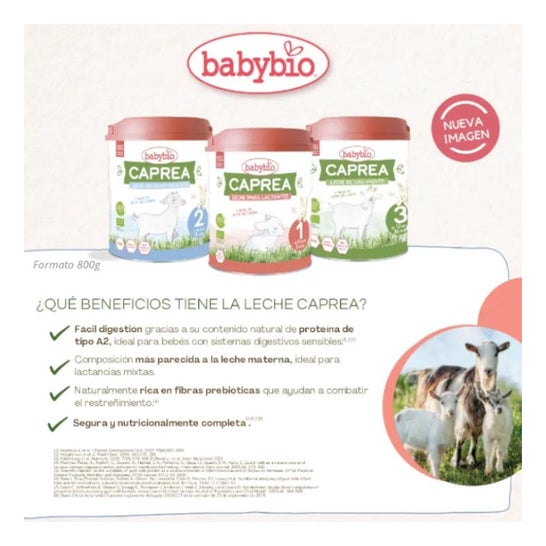 BabyBio Caprea 2 Lait Bio 3x800g
