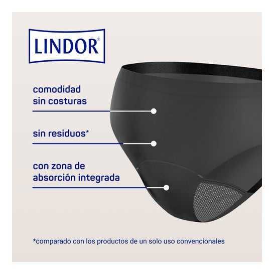 Lindor Lady Ropa Interior Lavable Menstruación y Pérdidas de Orina Talla M