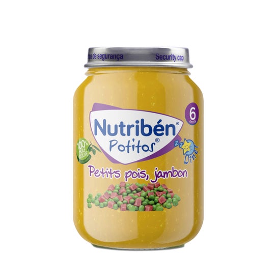 Nutribén® Potitos® Petits Pois, Jambon 190g