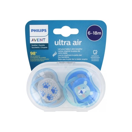 Avent Sucettes Ultra Air 6-18M 2uts