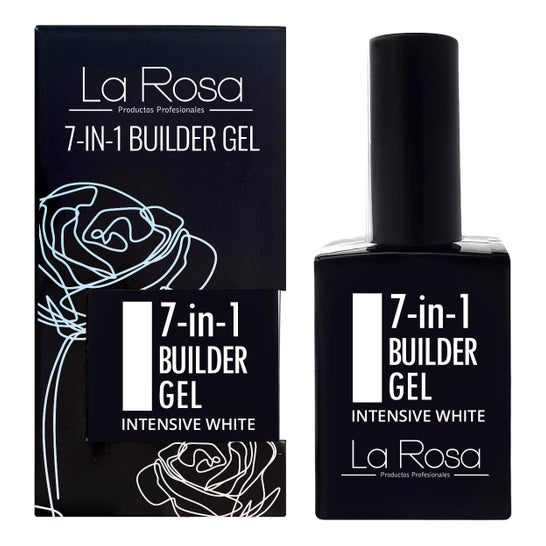 La Rosa Gel constructeur 7 en 1 Intensive White UV LED 15 ml