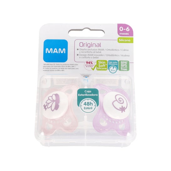 Mam Baby Soother Original Silicone 0-6 M 2uts