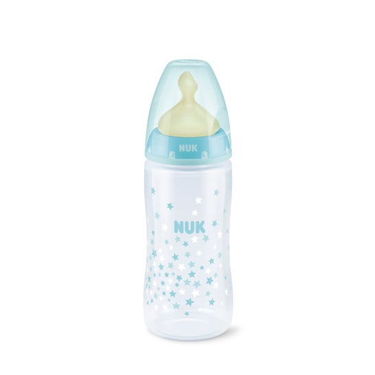 Tétine Nuk bouteille latex grande bouche taille 2 300ml