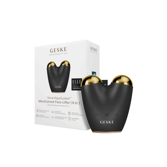 Geske SmartAppGuided MicroCurrent Face-Lifter 6 In 1 Black Gold 1ut