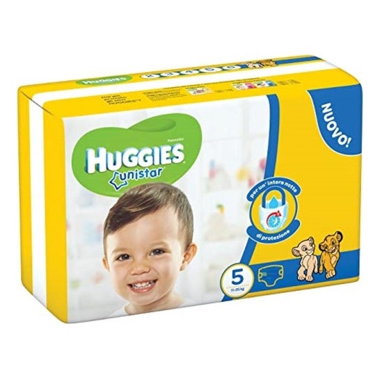 Huggies Unistar Couches Taille 5 (11-19 kg), 1 pack de 16 couches, 16  pièces : : Bébé et Puériculture