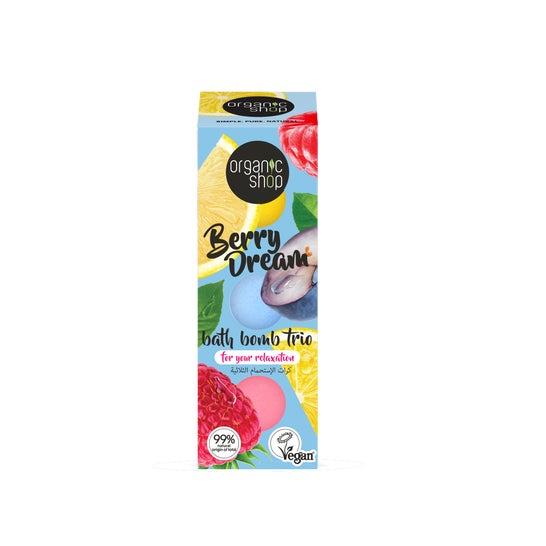 Organic Shop Trio Boules de Bain Berry Dream 3x85g