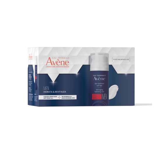 Avène Men Coffret Hydrate et Revitalise Soin Hydratant Anti-Âge 30ml + Gel Nettoyant 100ml
