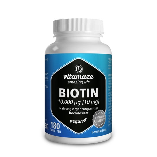 Vitamaze Biotine 10mg Vegan 180 Comprimés