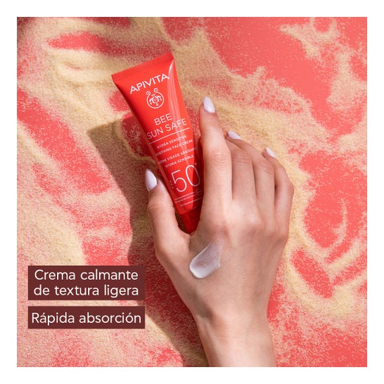 Apivita Bee Sun Safe Hydra Sensitive Soin Apaisant Visage SPF 50+ 50 ml