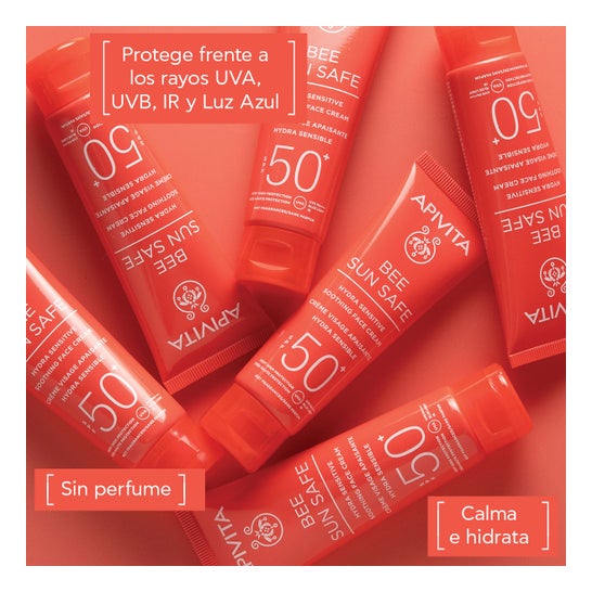 Apivita Bee Sun Safe Hydra Sensitive Soin Apaisant Visage SPF 50+ 50 ml