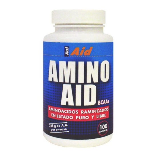 Just Aid Amino Aid Bcaa Acides aminés à chaîne ramifiée 300Comp