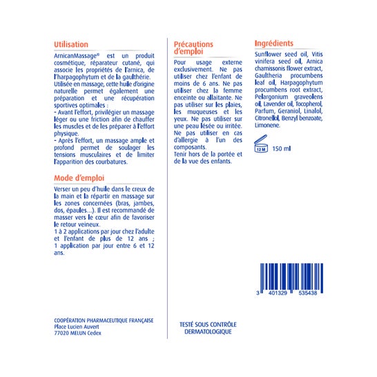 Arnican Huile De Massage 150ml