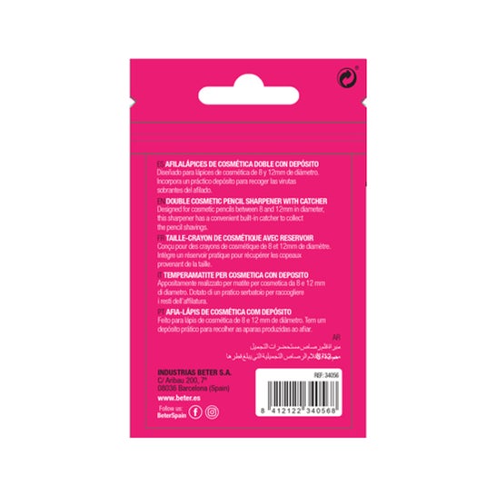 Double cosmetic pencil sharpener 1 pc