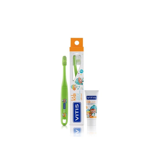 Vitis Kids Cepillo Dental + Gel Dentífrico 8ml