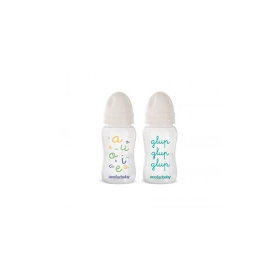 Acofarbaby bouteille bouteille tétine silicone tétine large bouche 330ml 1pc