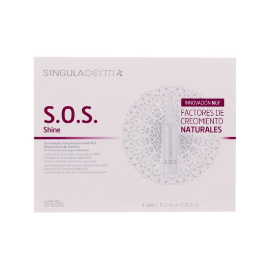 Singuladerm S.O.S Shine 4 Flacons x 10,5 ml