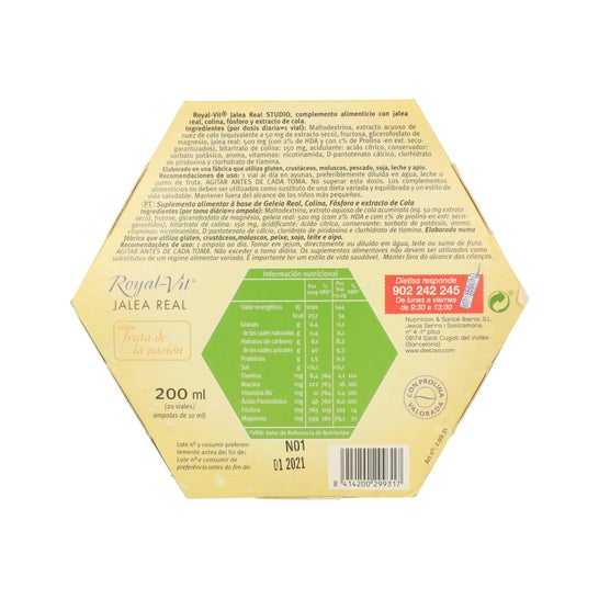 Dietisa jalea jalea real royalvit studio 20 viales