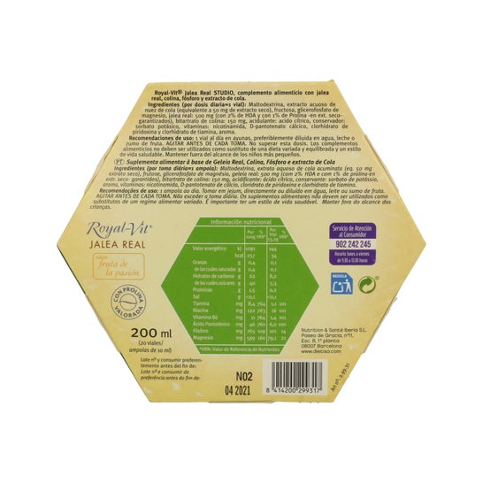 Dietisa jalea jalea real royalvit studio 20 viales