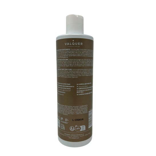 Valquer Champu Power Color Cobre 400 Ml