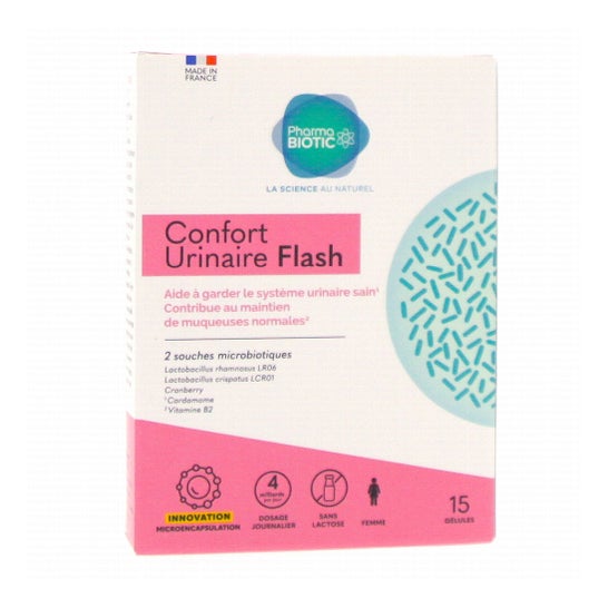Pharmabiotic Confort Urinaire Flash 15 Gélules
