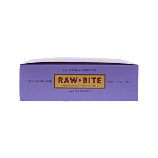 Raw Bite Pack Barres Biologiques Vanille Et Fruits Rouges 12x50g