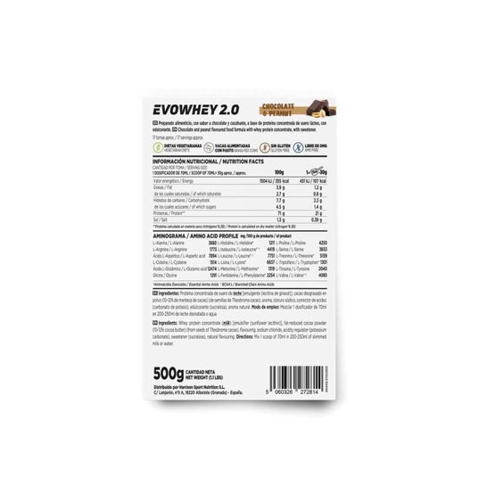 HSN Evowhey Protein Chocolate y Cacahuete 500g