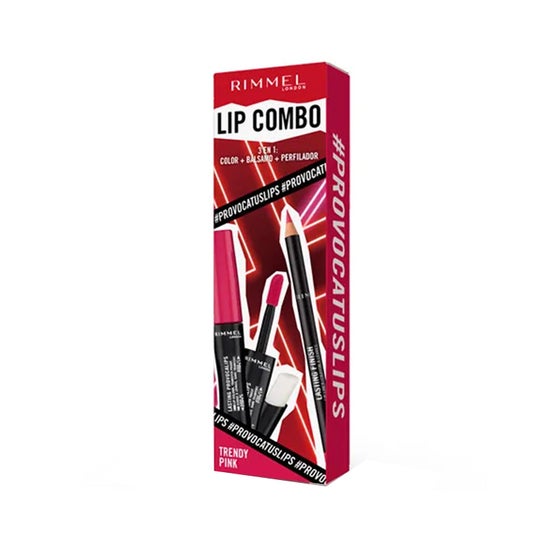 Rimmel Lip Combo Provocalips Set Trendy Pink 2uts