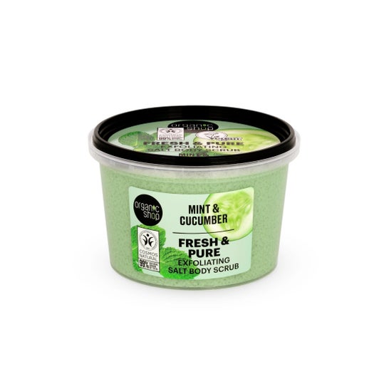 Organic Shop Fresh & Pure Gommage Sel Menthe Concombre 250 ml