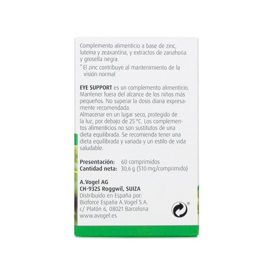 A. Vogel Eye Support 60 Comprimés