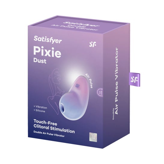 Satisfyer Pixie Dust Double Air Pulse Vibrator Violet/Pink 1ut