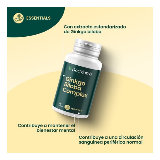 DocMorris Ginkgo Biloba Complexe 60 Comprimés