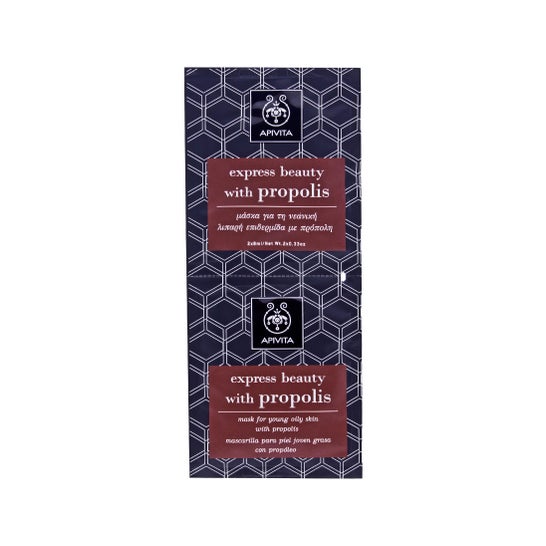 Apivita Express Beauty Masque Peaux jeunes et grasses 2x8ml