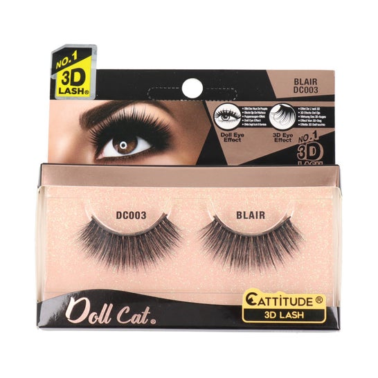 Ebin New York Doll Cat Cattitude 3D Lash Blair 1 Paire