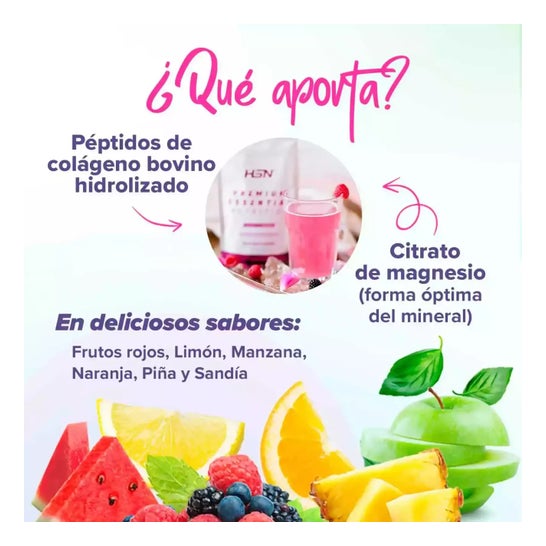 HSN Colágeno Hidrolizado + Magnesio 2.0 en Polvo Manzana 500g