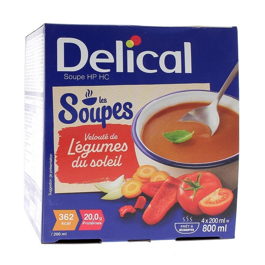 Delical Soupe Légumes du Soleil 4x200ml