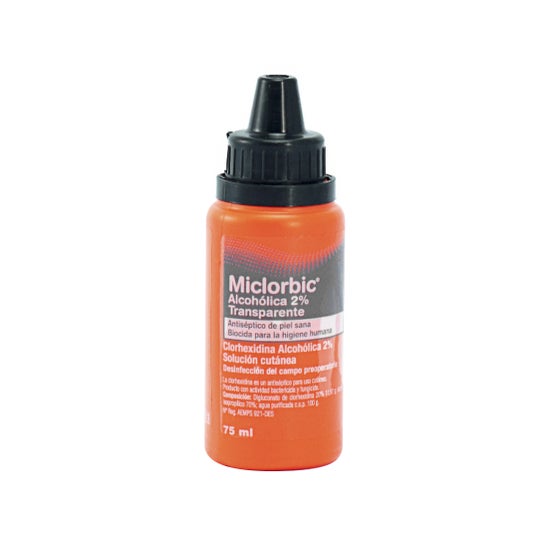 Miclorbic Chlorhexidine Alcoolique 2% Incolore 75ml