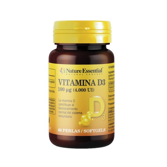 Nature Essential Vitamina D3 100 mcg 4000Ui 60 perlas