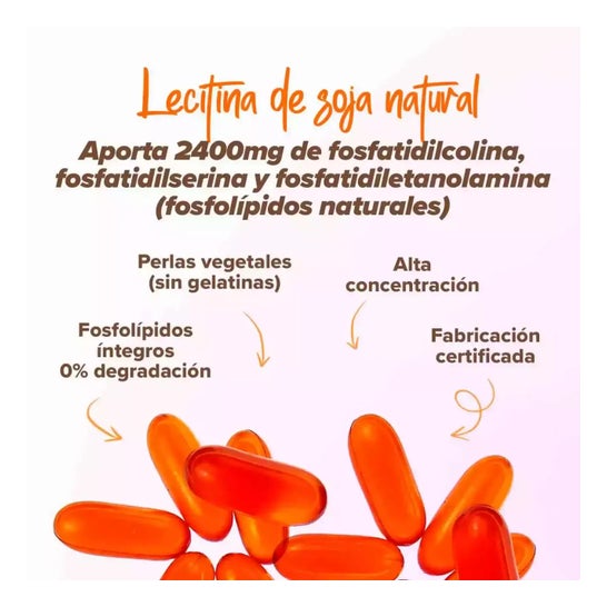 HSN Lecitina de Soja 1200mg 30 perlas vegetales