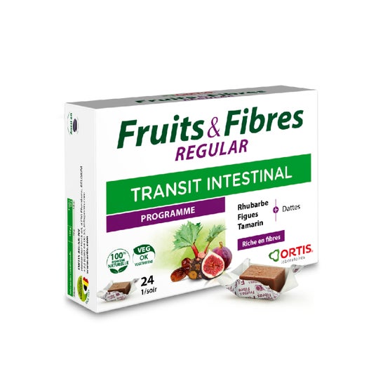 Ortis Fruits&Fibres Regular Transit Intestinal 24 Cubes