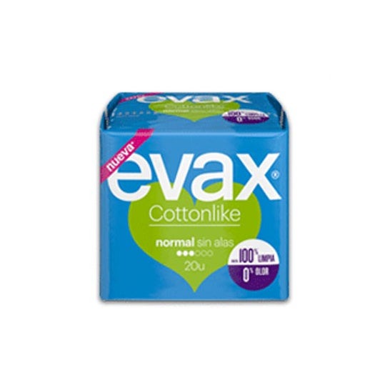 Evax Cottonlike normal pad sans ailes 20 Unités