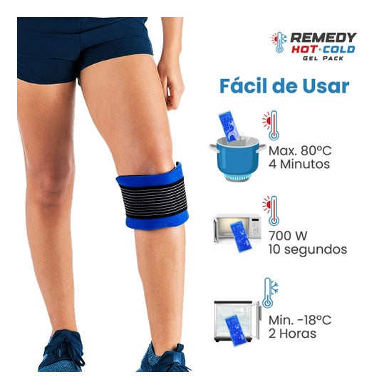 Boston Tech Remedy Sac de Gel Froid et Chaud avec Housse Multiposition 6 pcs
