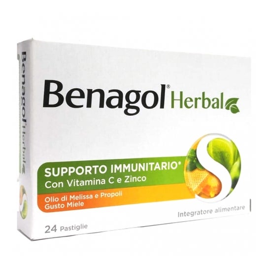 Reckitt Benckiser Benagol Herbal Miel 24 Pastilles